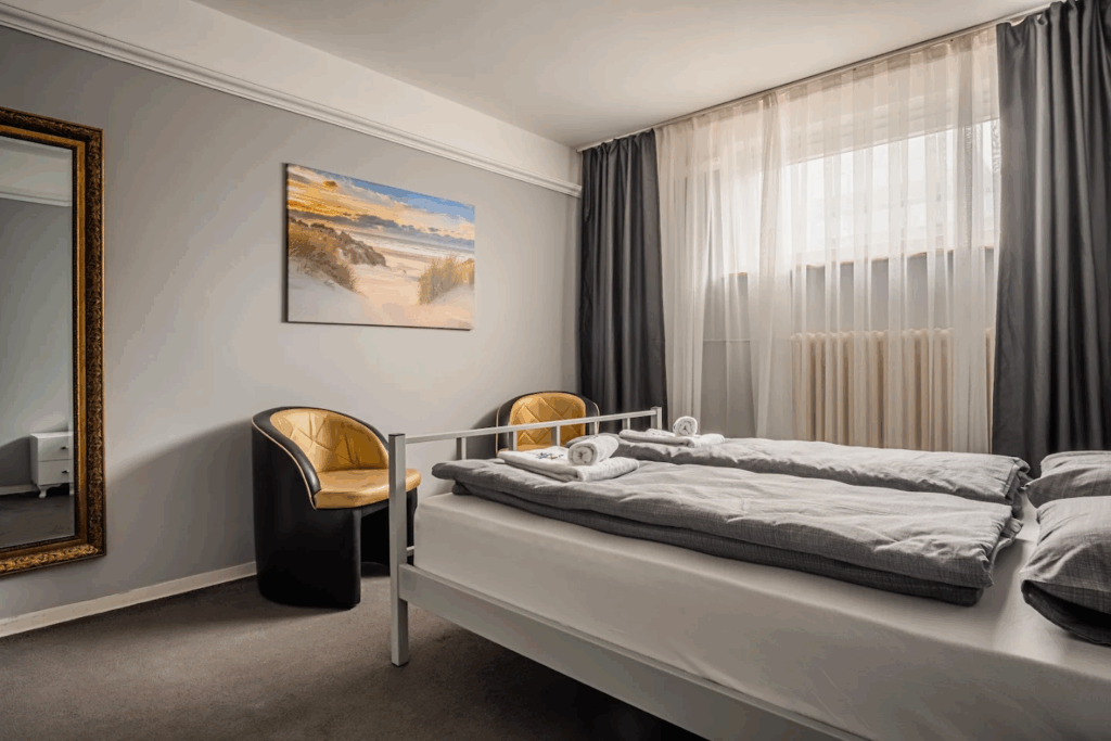 Einzelzimmer im Hostel Kiel